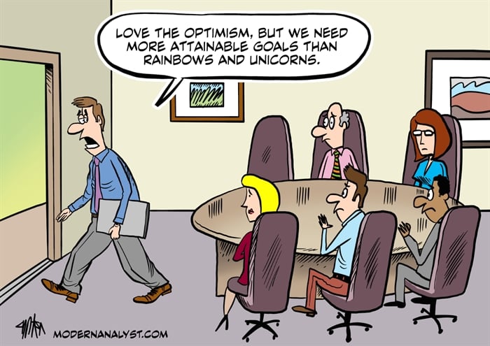 Humor - Cartoon: Setting the Right Business Goals